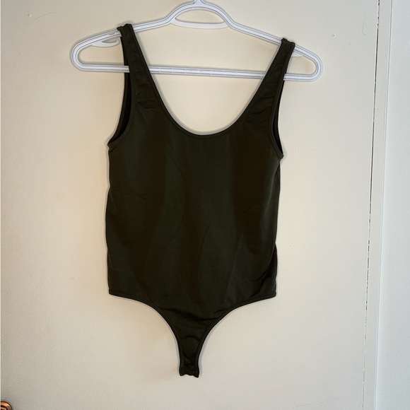 Aritzia Olive Green Bodysuit - Picture 1 of 3